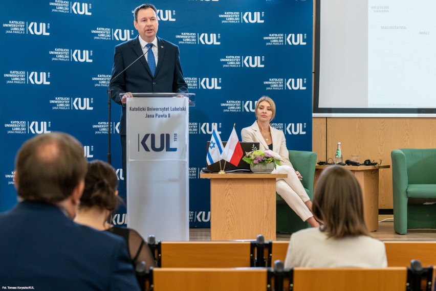 Lublin: Ambasador Izraela w Polsce spotkał się  ze społecznością akademicką na Katolickim Uniwersytecie Lubelskim Jana Pawła II