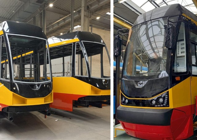 Tak prezentują się tramwaje, które są budowane dla Grudziądza w poznańskiej fabryce