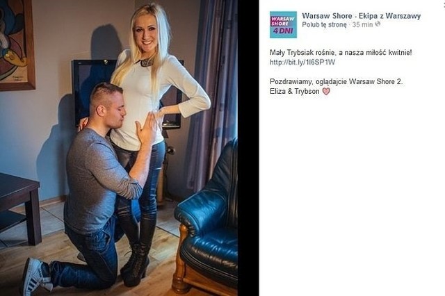 Eliza i Trybson z "Warsaw Shore" będą mieli dziecko! (fot. screen Facebook.com)