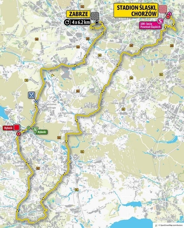 Tour de Pologne 2019 na Śląsku TRASA ETAPY MAPKI Zobaczcie trasy wyścigu kolarskiego TdP 2019