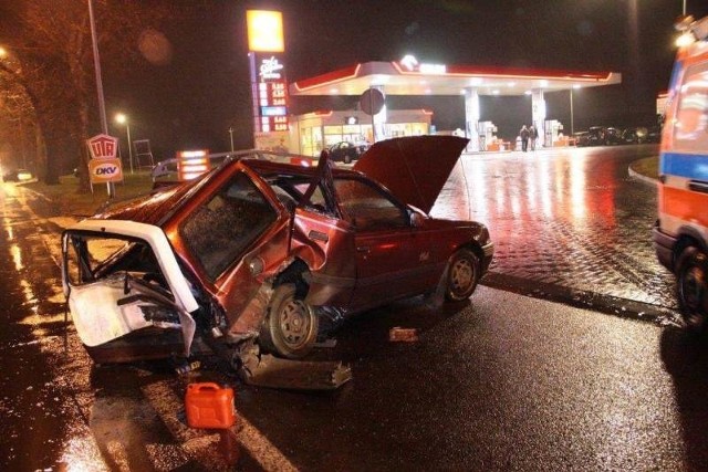 Wypadek na ul. Strzeleckiej w Opolu.