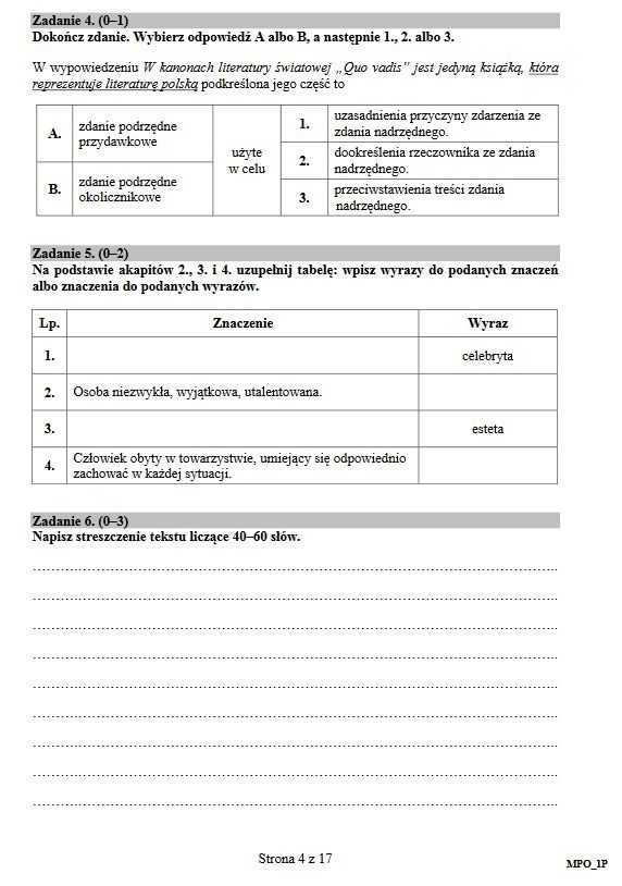 Matura 2017. Język polski. Oficjalne ARKUSZE od CKE. Zobacz...