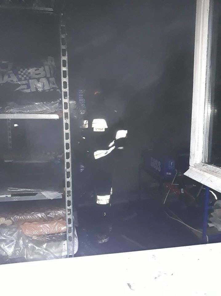 Pożar przy ulicy Wałeckiej w Czaplinku [ZDJĘCIA]