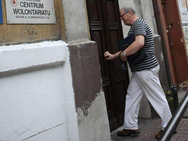 Wczoraj w siedzibie słupskiej PO odbyło się spotkanie w sprawie aktualnej sytuacji w mieście. Na zdjęciu Zdzisław Sołowin.