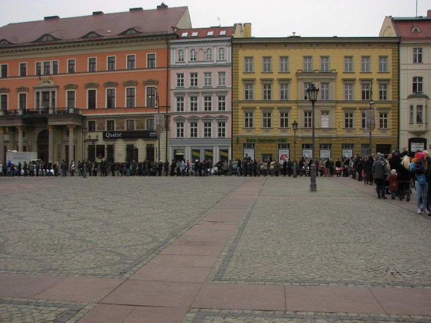 Wrocław, darmowe choinki na placu Solnym