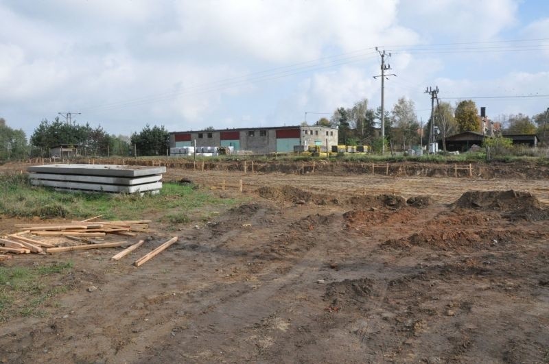 Plac budowy Byczyńskiego Inkubatora Przedsiębiorczości w...