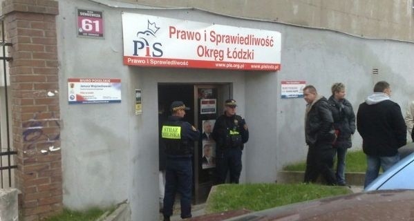 Siedziba PiS w Łodzi. Tu doszło do strzelaniny