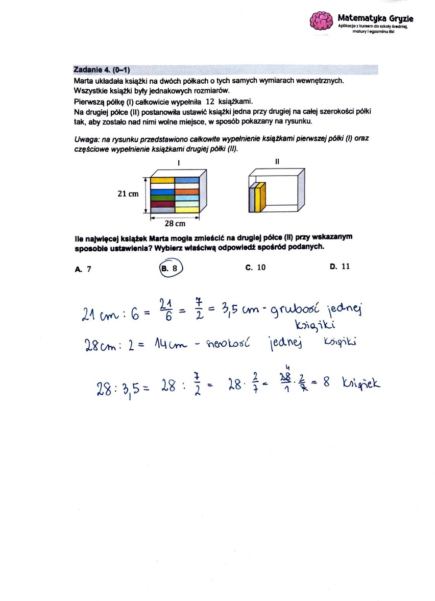 Egzamin ósmoklasisty z matematyki - odpowiedzi