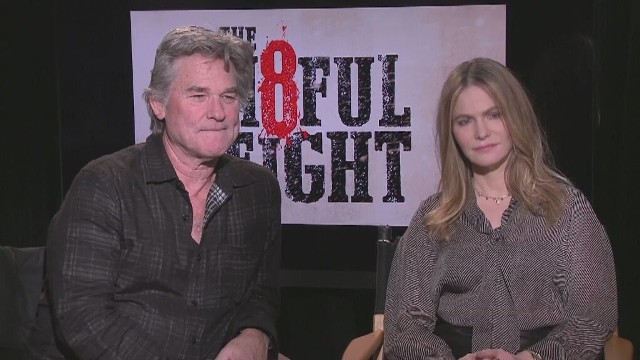 Kurt Russell i Jennifer Jason Leigh to aktorzy z najnowszego filmu Quentina Tarantino - "Nienawistna ósemka".