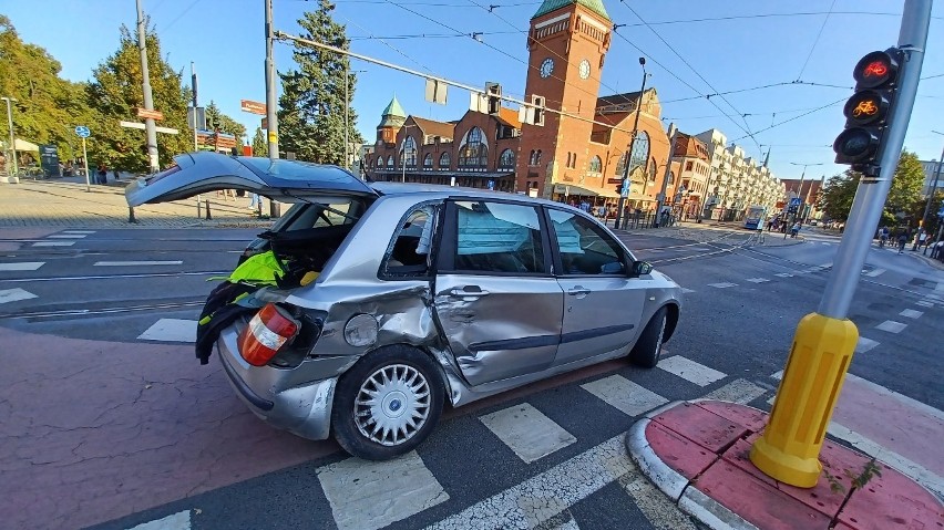 Wypadek przy Hali Targowej we Wrocławiu 9.09.2021