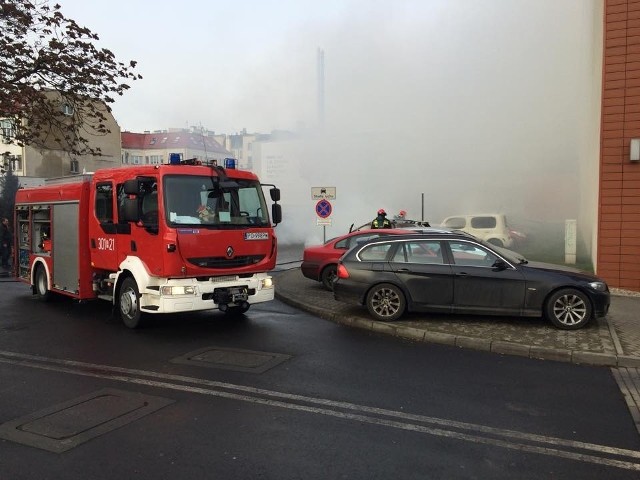 Małe Garbary: Pożar samochodu