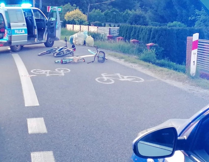 Na drodze w Nisku pijany rowerzysta najechał na rowerzystkę. Kobieta trafiła do szpitala
