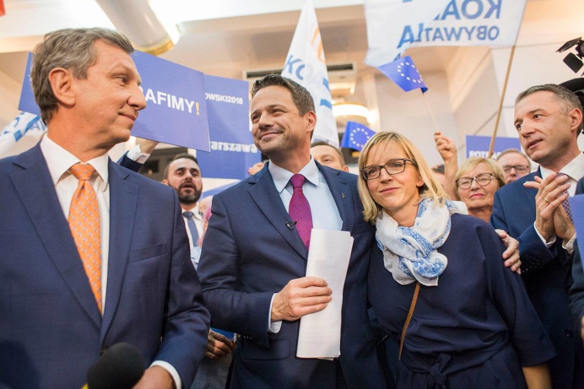 Małgorzata i Rafał Trzaskowscy w czasie kampanii wyborczej ....