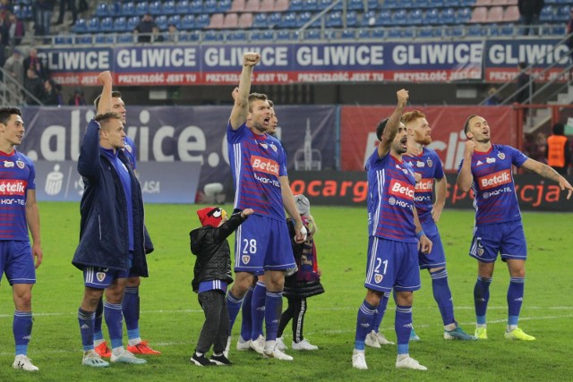 Piłkarze Piasta Gliwice mają ostatnio powody do radości