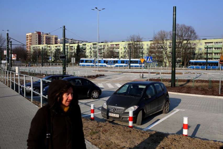 Tak wygląda parking typu Parkuj i Jedź w Krakowie.