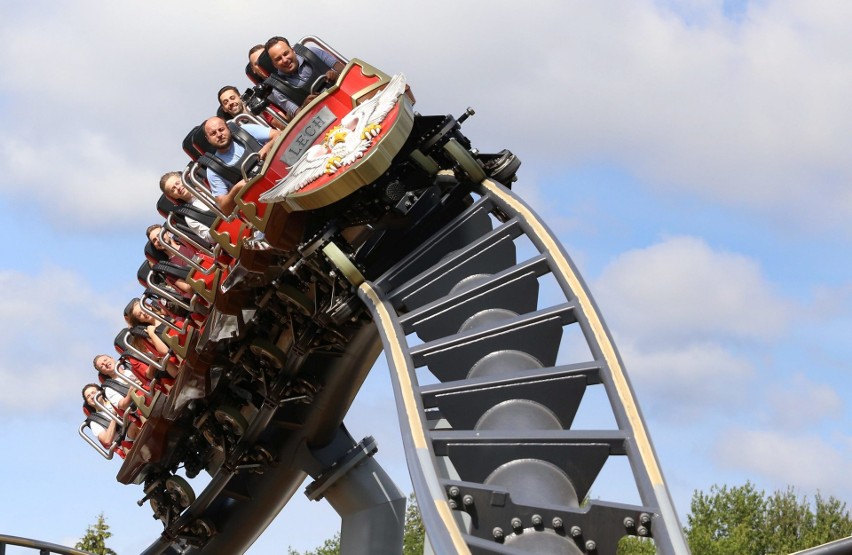 Legendia: Lech Coaster [OTWARCIE 1 LIPCA] Pierwszy przejazd za nami WIDEO, ZDJĘCIA