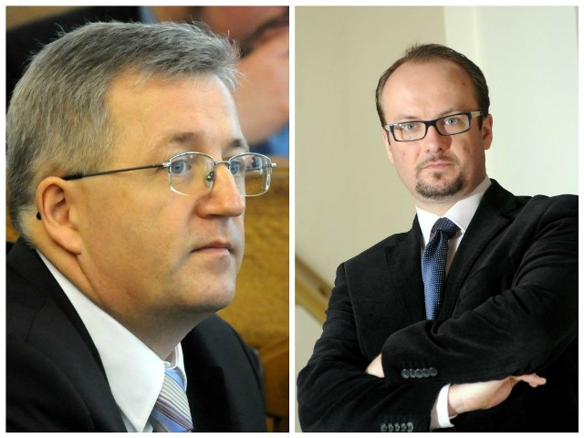 Z lewej Stanisław Podgórski, z prawej - Piotr Kowalczyk