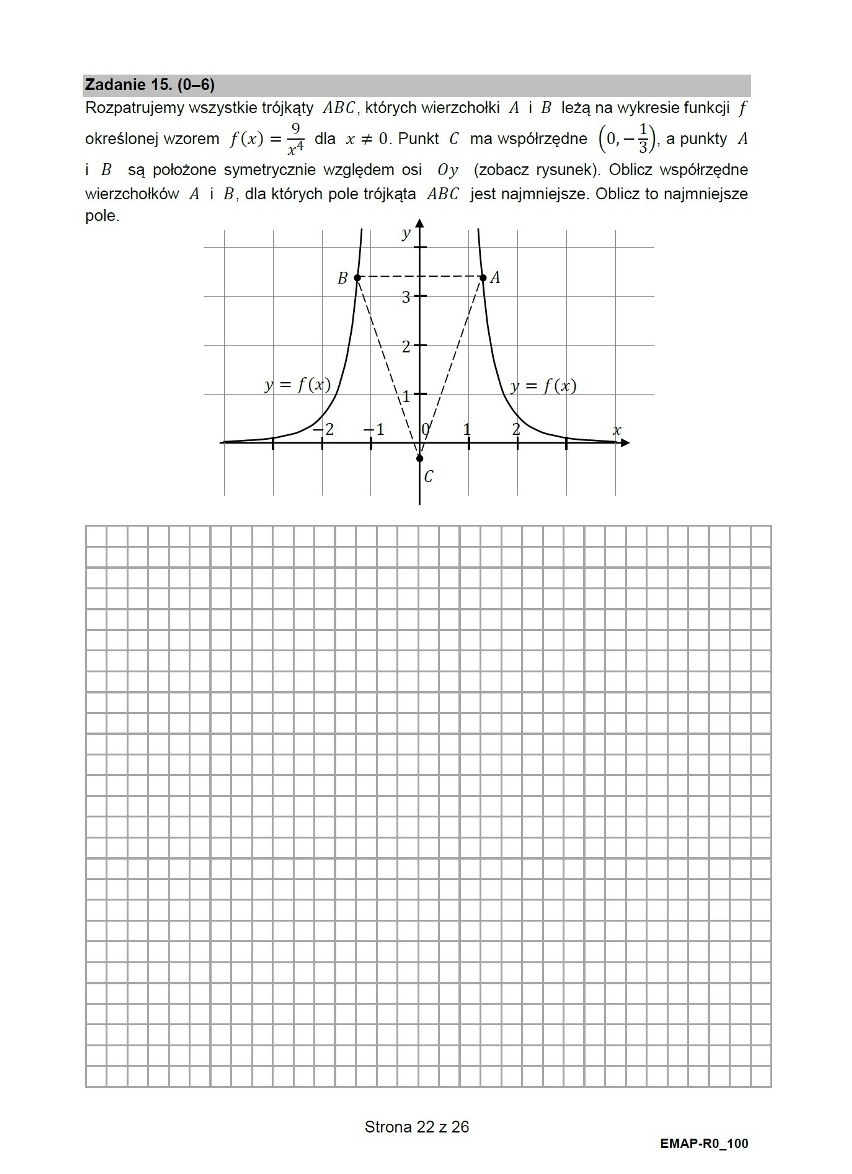 MATURA PRÓBNA MATEMATYKA - poziom rozszerzony: ODPOWIEDZI...