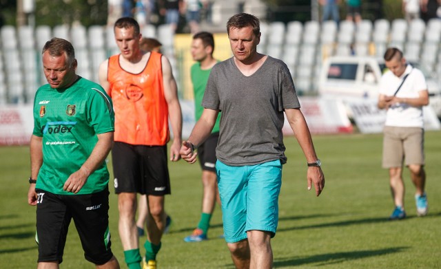 Nowym trenerem Stali Gorzyce został Andrzej Kasiak (pierwszy z lewej)