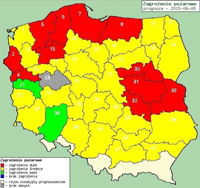 Duże zagrożenie pożarowe w powiatach gorzowskim i strzelecko-drezdeneckim