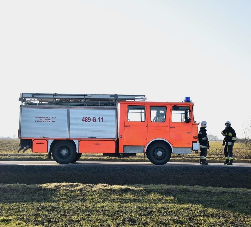 Wypadek na drodze krajowej numer 55 koło Malborka 28.02.2021 r. Dwie osoby zostały ranne