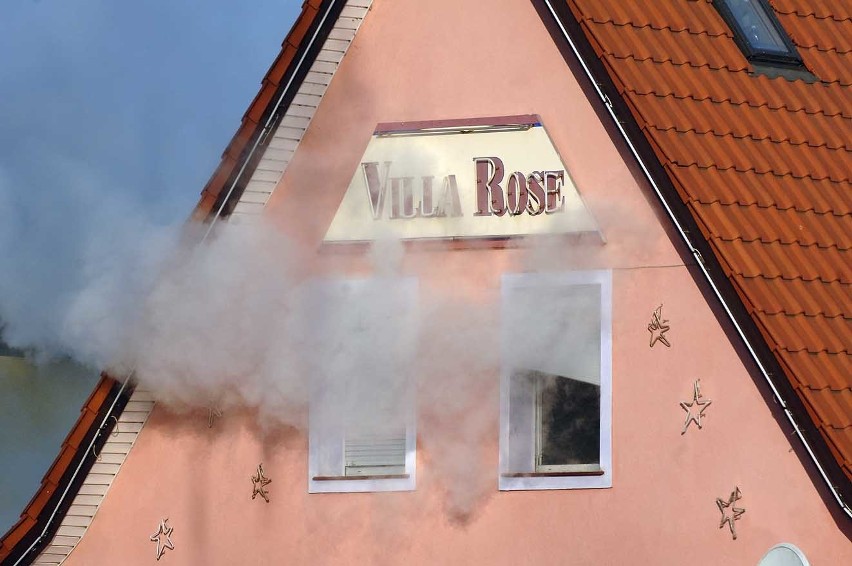 Pozar Villa Rose w Koszalinie