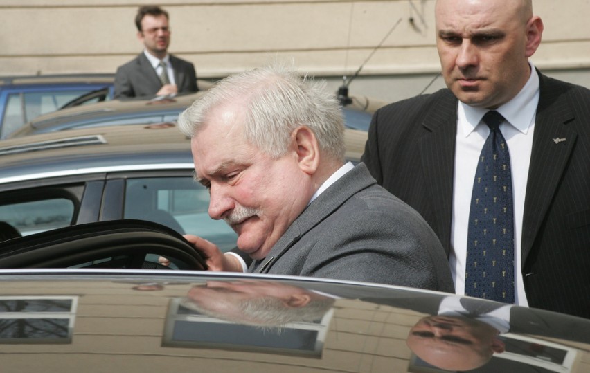 Lecha Wałęsa podczas wizyty w Toruniu w kwietniu 2009 roku.