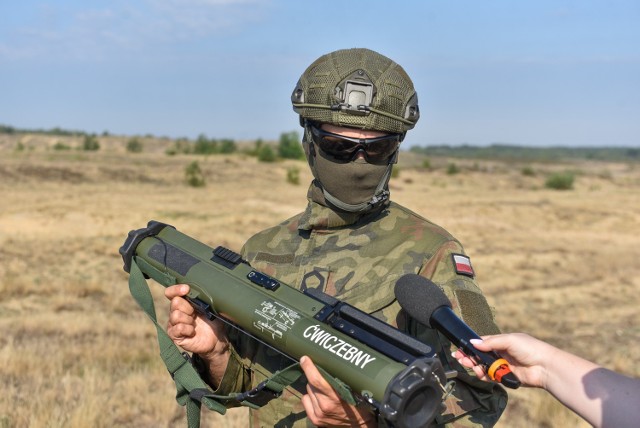 Z toruńskiego poligonu słychać było huk bojowych granatników M-72