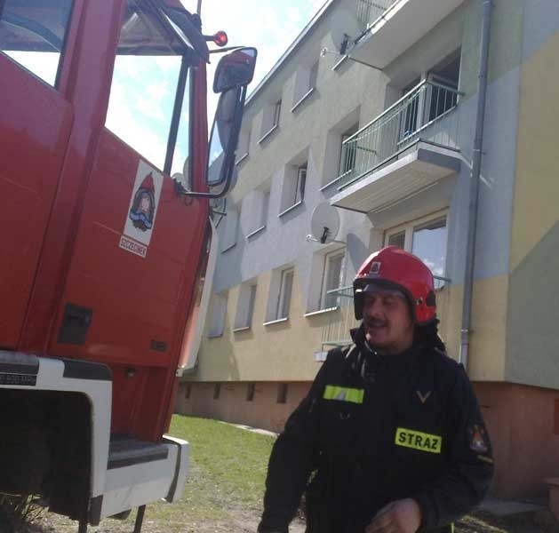 Straż pożarna interweniowała przy ul. Gdańskiej w Szczecinku.