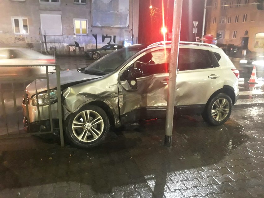 Wypadek na al. Hallera we Wrocławiu 3.02.2021