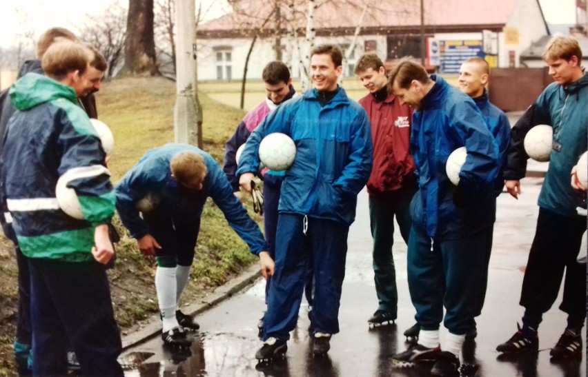 Wawel w 1999 roku - w takich strojach wtedy się trenowało