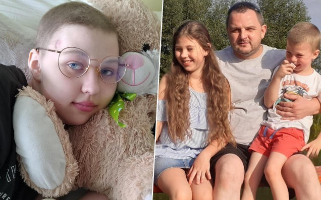 Po śmierci żony, pan Sławomir z Chmielnika został sam z dwójką dzieci. Jego 13 - letnia córka Natalia zmaga się z białaczką limfoblastyczną oraz depresją.