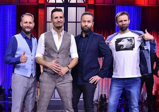 Gospodarzem wieczoru będzie Kabaret Skeczów Męczących z Kielc - od lewej: Michał Tercz, Marcin Szczurkiewicz, Karol Golonka, Jarosław Sadza.