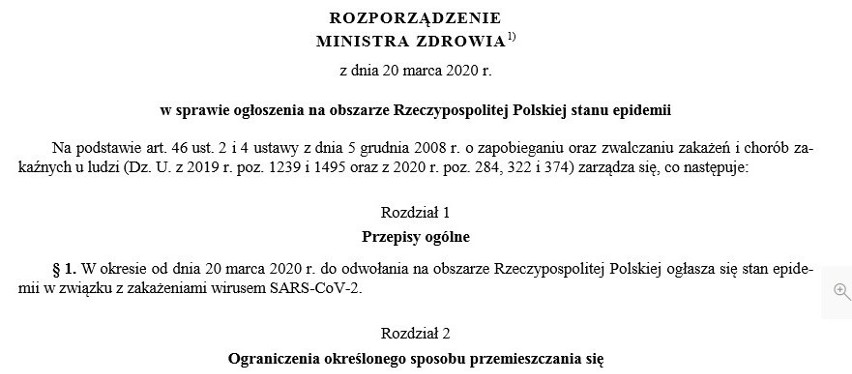 Koronawirus. Polska w stanie epidemii. Nowe zasady handlu w galeriach, wojewoda może delegować osoby do zwalczania zarazy