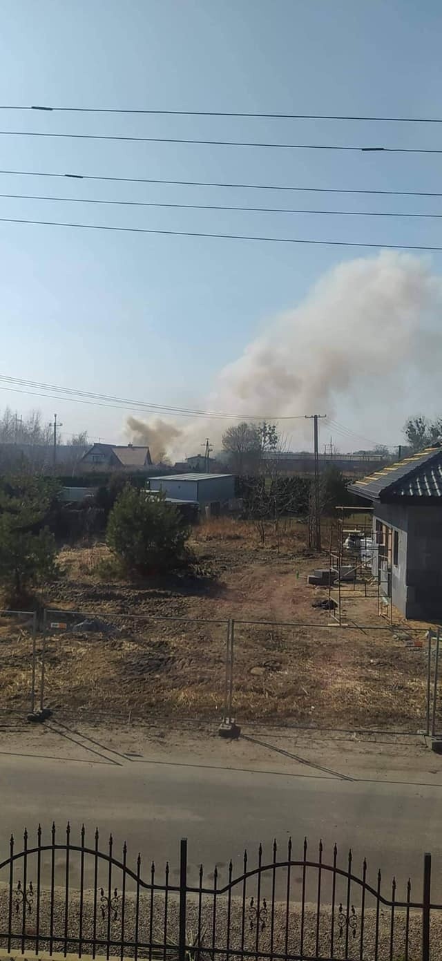 Pożar w Papowie Toruńskim.