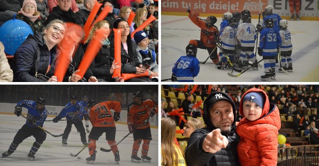 Charytatywny mecz hokejowy w Oświęcimiu. W tym roku (2022) zbierane były pieniądze dla Natalki Wolak z Głębowic chorej na rdzeniowy zanik mięśni. Zobaczcie galerię zdjęć