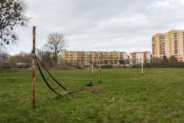 Stadion przy ul. Chopina, gdzie kiedyś grali piłkarze Czarnych Szczecin