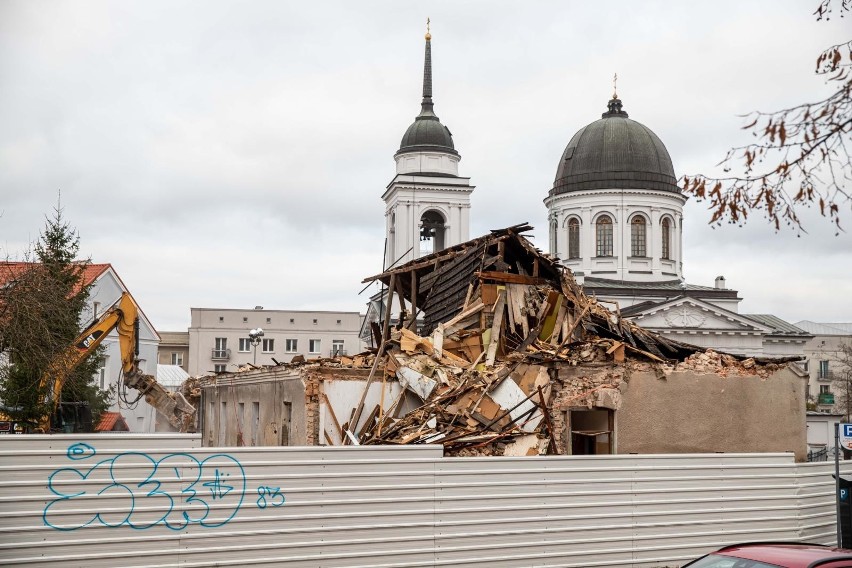 Białystok. Wyburzają budynek parafialny przy Cerkwi Św. Mikołaja [ZDJĘCIA]