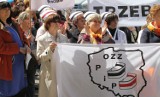 Protest pielęgniarek we Wrocławiu [wideo]
