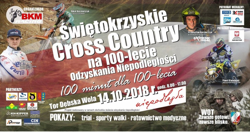 Gwiazdy sportów motorowych na torze w Dębskiej Woli uczczą niepodległość