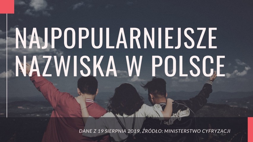 Najpopularniejsze nazwiska w Polsce. Czy zmieniło się coś w rankingu? Sprawdź ile osób nosi twoje nazwisko 