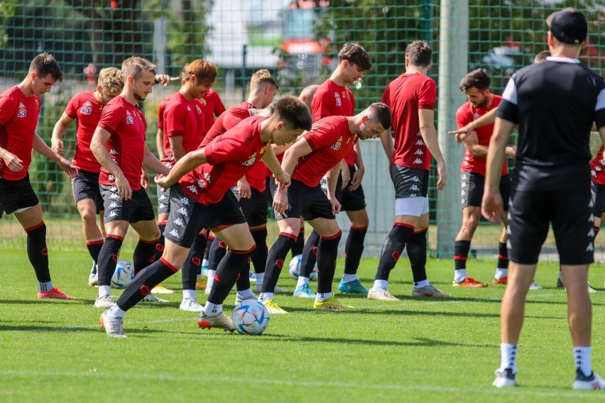 Trening Jagiellonii przed wyjazdem do Zabrza