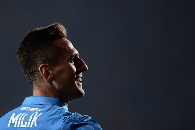 Arkadiusz Milik w meczu Atalanta - Napoli