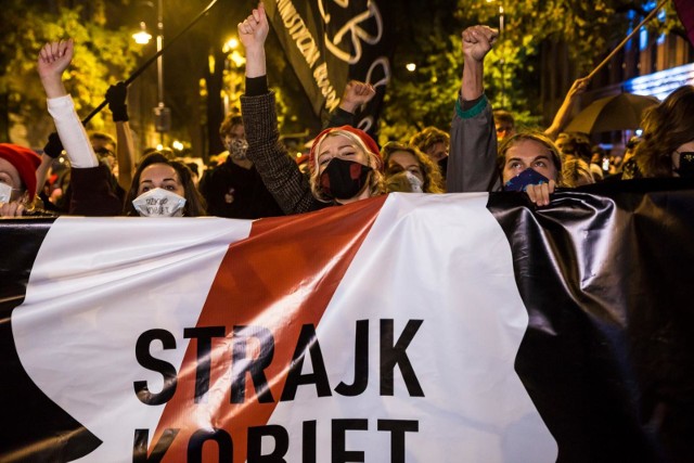 Protest przed Trybunałem Konstytucyjnym w Warszawie - 22.10.2020