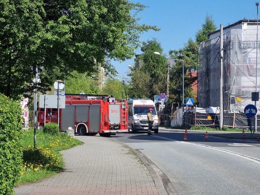 Wypadek na ulicy Dworek w Rybniku