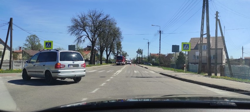 Wypadek motocyklisty na ul. Bielskiej w Hajnówce