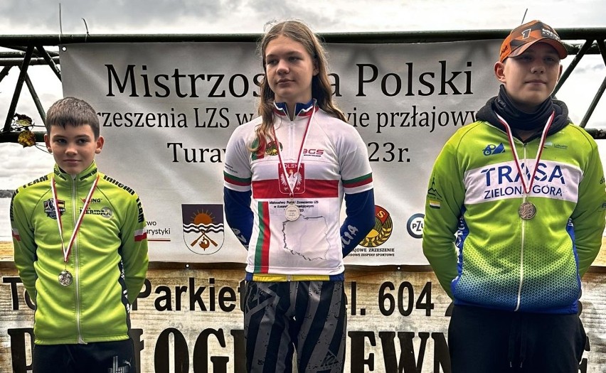 Młodzik Azalii zdobył mistrzostwo i Puchar Polski w kolarstwie przełajowym