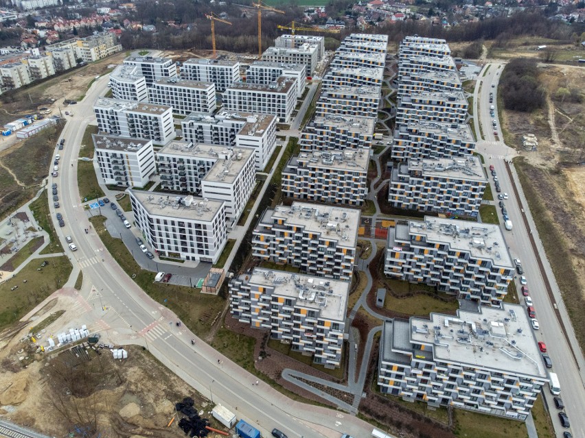 Kraków, osiedle Ozon rozbudowywane przy ul. Banacha