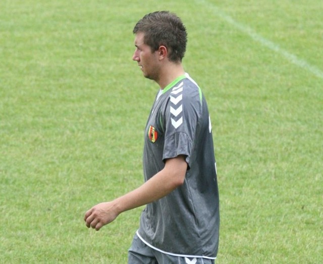 Michał Michałek na swoim pierwszym treningu Korony po półtorarocznej przerwie.