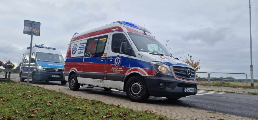 Wypadek na DW 203 w Suchej Koszalińskiej. Cztery osoby poszkodowane [ZDJECIA]